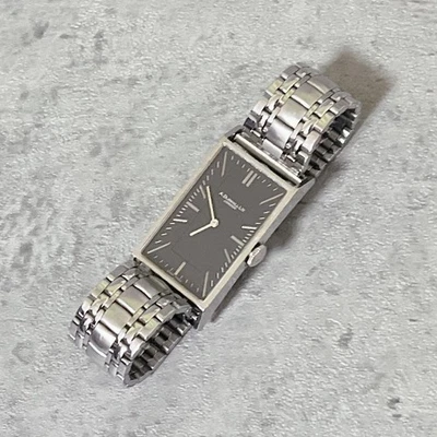 Reloj Dunhill Wafer Wayfarer 8036 negro y plateado reloj de moda para hombre Foto 1 de 4