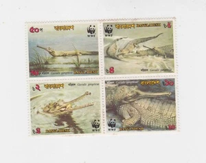 bangladesh 1990 343a,set,block of four,croc..MNH     r883 - Picture 1 of 2