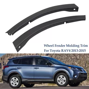 Moldura de guardabarros de parachoques delantero de coche izquierda y derecha para Toyota RAV4 2013-2015 - Imagen 1 de 15