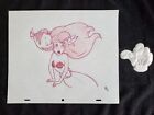 Disney Petite Sirène Ariel et Flounder dessin/esquisse signé à la main fait/dessiné