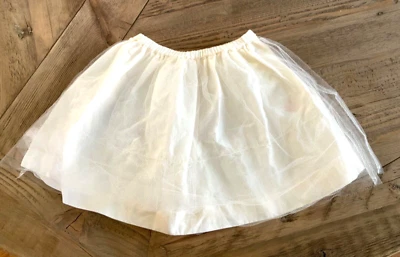 Mini Boden 3-4T Ivory layered Tulle Cotton Twirl Skirt Girls  Toddler - Image 1 of 4