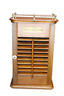 RARE- COLLECTIBLE VINTAGE WOODEN WALL CABINET PHONE COVER WITH LOUVERS