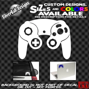 Nintendo GameCube Controller Custom Vinyl sticker Car Window Mario Laptop Wii GC - Picture 1 of 1