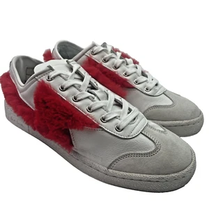Zapatillas de deporte Paul Smith para mujer de piel con flash, talla UK 5, blancas/rojas - Imagen 1 de 18