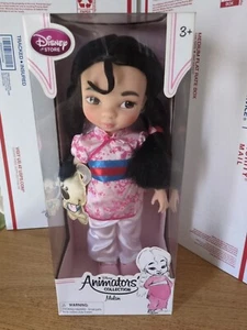 Disney Animators Collection Prinzessin Mulan Kleinkind Puppe + Welpe Hund 16 Zoll Neu im Karton - Bild 1 von 4