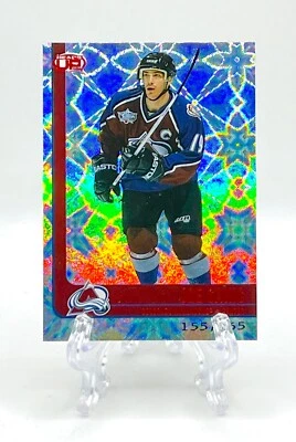 JOE SAKIC 2002 Pacific Heads Up #26 RED PARALLEL /165 AVALANCHE HOF - Image 1 of 2