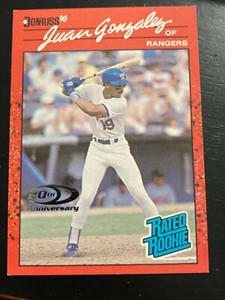 2001 Donruss Rookie Reprints #RR35 Juan Gonzalez/Rangers/1990