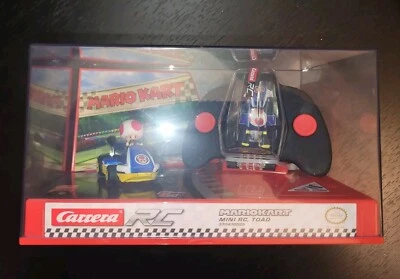 Carrera RC Mario Kart 1:50 Scale Mini Remote Control Car TOAD With Clear Case - Image 1 of 2