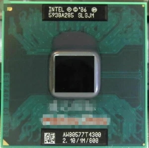 Intel Core Duo T4300 SLGJM 2.1/1M/800 GM965 Mobile CPU - Picture 1 of 3