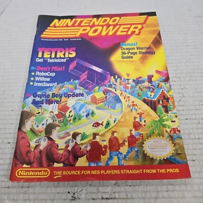 Nintendo Power Magazine Vol. # 9 November / December 1989 Tetris Rare - Image 1 of 4