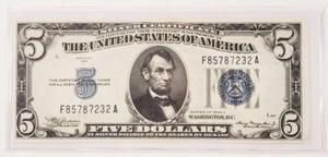 1934-A $5 Silver Certificate About Uncirculated FR #1657 - Picture 1 of 2
