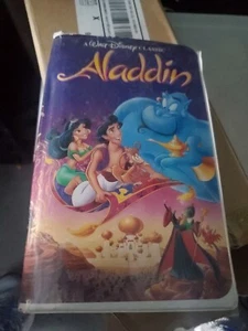 Vintage Rare Aladdin (VHS,1993) Black Diamond #1662 Walt Disney Classic - Picture 1 of 7
