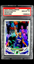 2004 2004-05 Topps Chrome Refractor #90 Shawn Marion RC Rookie Suns PSA 10 POP 1