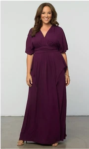 Vestido Kiyonna Estilo Estilo Estilo Estilo Indie Maxi Kimono Mangas Talla Grande 0X Nuevo con Etiquetas - Imagen 1 de 4