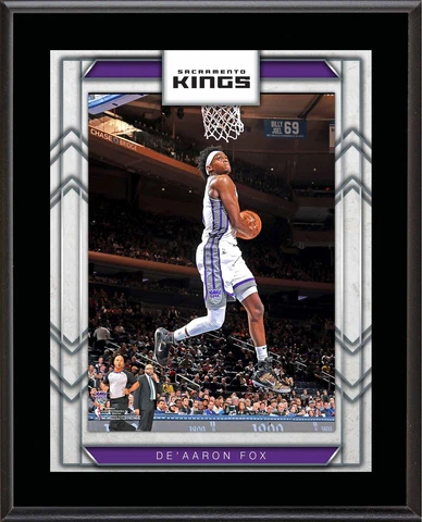 De'Aaron Fox Sacramento Kings 10.5" x 13" Sublimated Player Plaque Cover