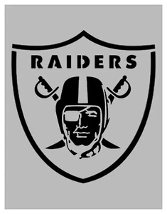 Oakland Las Vegas Raiders Football 8,5" x 11" individuelle Schablone SCHNELLER KOSTENLOSER VERSAND - Bild 1 von 2