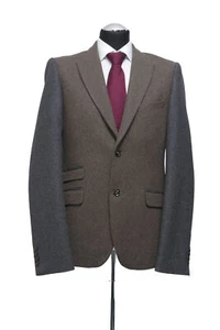 Pearly King Co. Herren Sakko Jackett XL braun einreihig 2-Knopf Tweed Neu - Bild 1 von 5