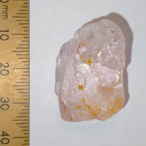 Beryl Morganite rough crystal faceting material pink peach raw gemstone 47.9ct - Picture 1 of 7
