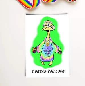 Simpsons - MR BURNS HAPPY VALENTINES - Replica Card - I BRING YOU LOVE - Picture 1 of 2