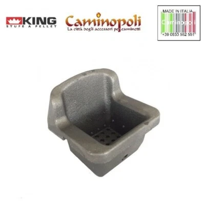 GIANNINI BRACIERE in Ghisa CROGIOLO di Ricambio per Stufa a Pellet KING 8 10 12 ORIGINALE