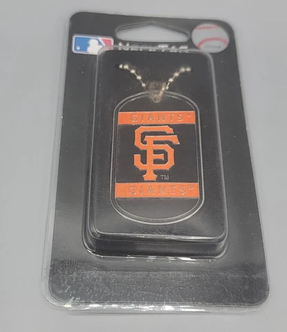 San Francisco Giants MLB Baseball Metal Dogtag Dog Tag Engravable Necklace Cover