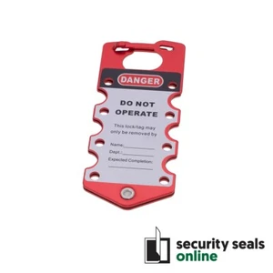 Multiclip Aluminium Hasp Lockout Tagout Tag - Picture 1 of 4