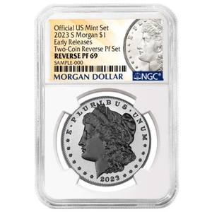 2023-S Reverse Proof $1 Morgan Silver Dollar NGC PF69 ER Morgan Label - Picture 1 of 2
