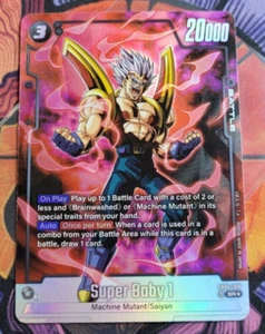 Super Baby 1 FB04-108 Alternate Art Dragon Ball Super Fusion World Eng Card - Imagen 1 de 4