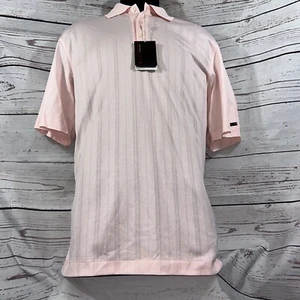 MENS TIGER WOODS COLLECTION SHORT SLEEVE DRI FIT POLO GOLF SHIRT SIZE M MEDIUM - Picture 1 of 6
