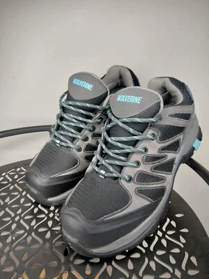 Zapato de trabajo Wolverine para mujer 7,5 gris negro Fletcher CarbonMax puntera de seguridad W10580  Foto 1 de 4