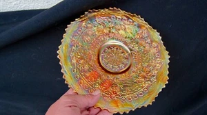Fenton Marigold Leaf Chain 9" Plate - A Beauty - Picture 1 of 5