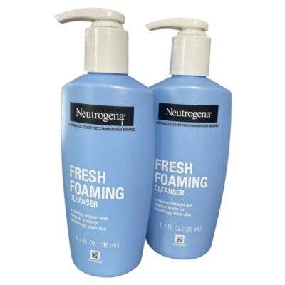 Lote de 2 Desmaquillantes Limpiador Espumoso Fresco Neutrogena 6.7 OZ Foto 1 de 3