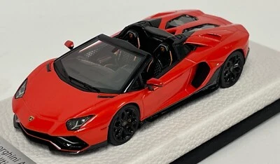 1/43 Looksmart Lamborghini Aventador Ultimae Roadster Arancione Xanto Pelle - Immagine 1 di 4