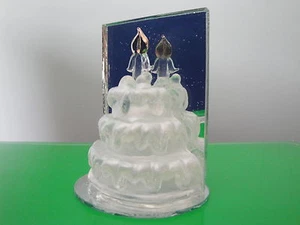 Crystal Collection Murano Glass Cake Figurine - Picture 1 of 5