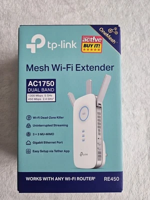 TP-Link RE450 Mesh WiFi Extender AC1750 Dual Band - Image 1 of 4