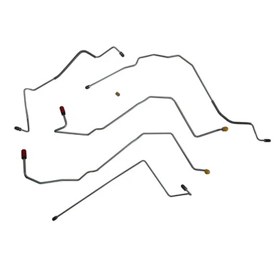 Kit de línea de freno tubos delanteros con ABS 2000-05 Pontiac Bonneville OE acero 5 piezas Foto 1 de 4