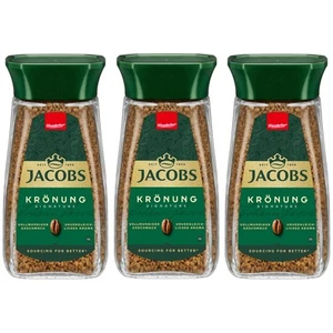 JACOBS Löskaffee Krönung 3 x 200 g Gläser löslicher Kaffee Instantkaffee - 600 g - Bild 1 von 5