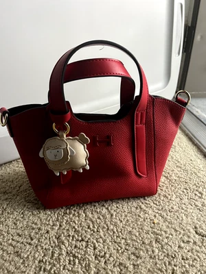 Bolso Hobo Logo H con Llavero y Mini Bolso de Mano Conjunto Rojo Foto 1 de 4