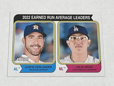 2023 Topps Heritage Baseball #206 - Justin Verlander - Houston Astros - Image 1 of 2