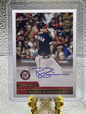 2024 Topps Archives - 2000 Fan Favorites Autographs Ryan Zimmerman #00FF-RZ (AU) - Image 1 of 2