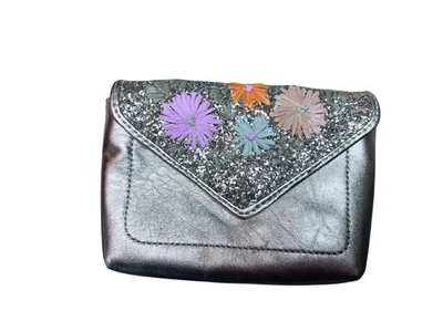 Botkier Gold Leather Floral Vivi Convertible Crossbody Belt Bag NO STRAP - Image 1 of 4