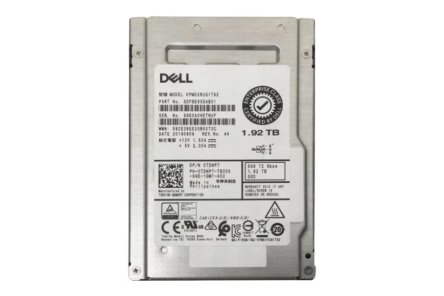 Hard drive Dell 1.92TB SSD SAS 12G 2.5" TLC RI TDNP7 - Bild 1 von 1