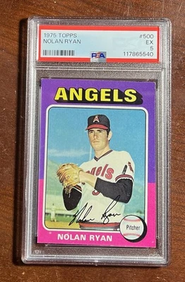 1975 Topps Nolan Ryan🚂PSA 5💥EX💎GREAT COLOR🎨Vintage🔥Iconic Card🚀 - Image 1 of 2
