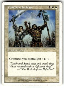 Glorious Anthem 7th Edition Regular MP MTG - Picture 1 of 2