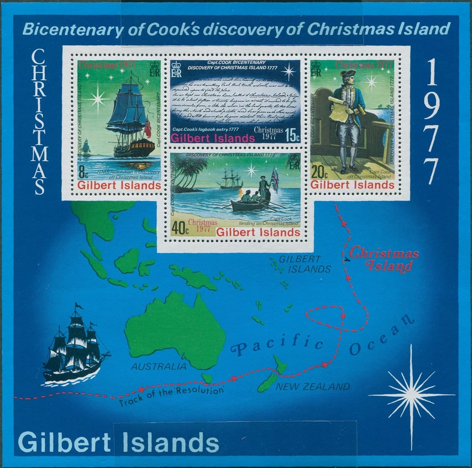 Islas Gilbert 1977 SG59 Navidad MS MNH Foto 1 de 1