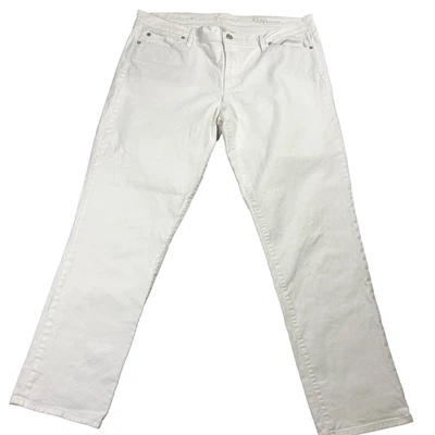 Gap 1969 Jeans Mens 33x32 White Straight Fit Denim Pants Casual Classic Look - Image 1 of 4