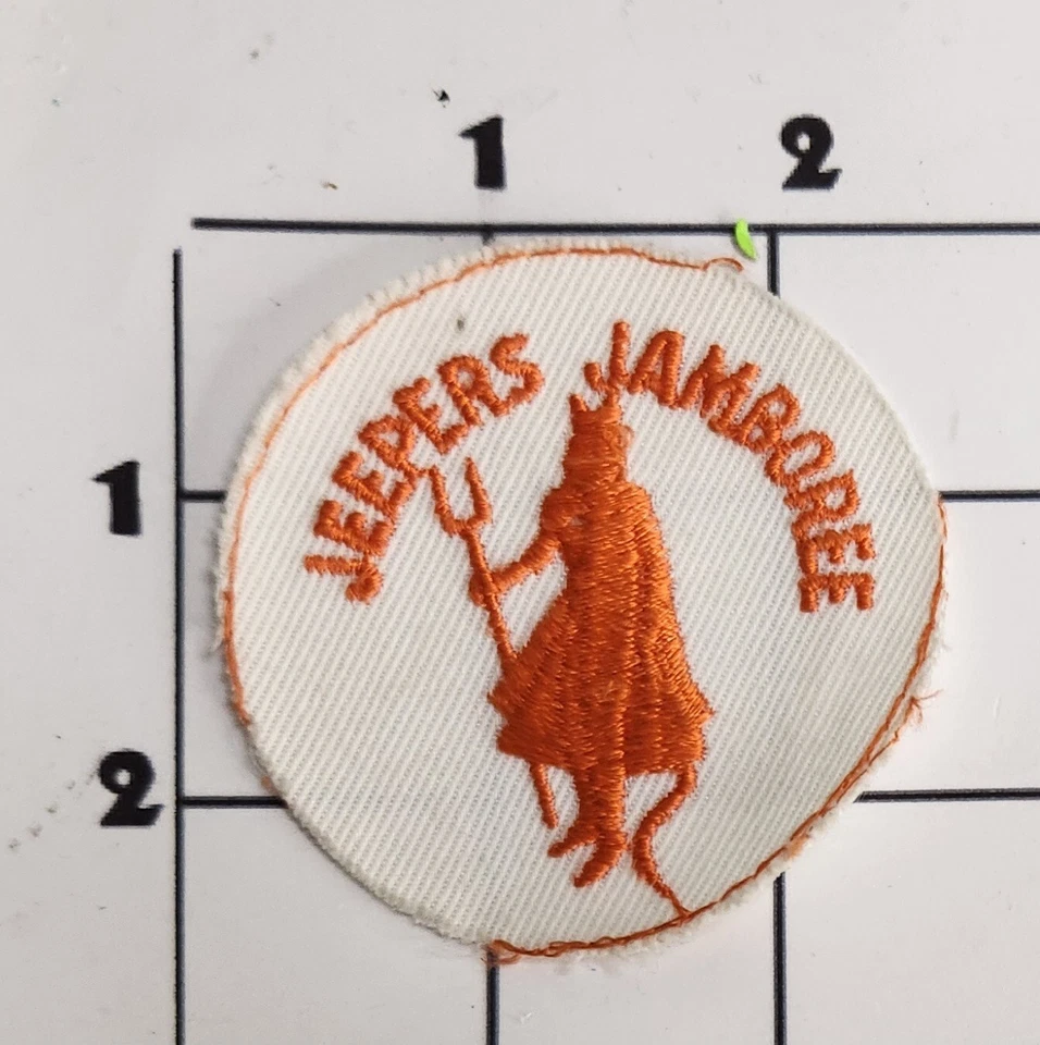 Jeepers Jamboree Devil Patch BSA Boy Scouts America Embroidered Halloween - Image 1 of 1
