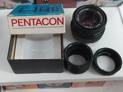 Objetivo Pentacon 50 mm M42 con regalo de Dos anillos de aproximación - Imagen 1 de 4