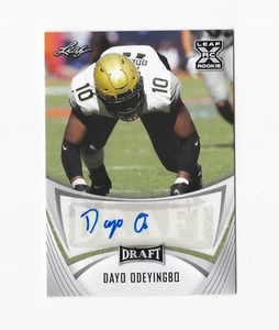 Autógrafos Leaf Draft 2021 #BADO1 Dayo Odeyingbo radiocontrol automático Vanderbilt Colts - Imagen 1 de 2