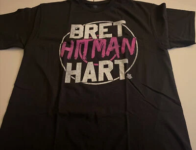 Camisa Bret Hitman Hart Wwe Bullseye Rosa y Negra - Grande Foto 1 de 3